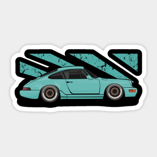 Tropical 911 964 Retro JDM Race Car Sticker